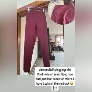 Maroon Leggings
